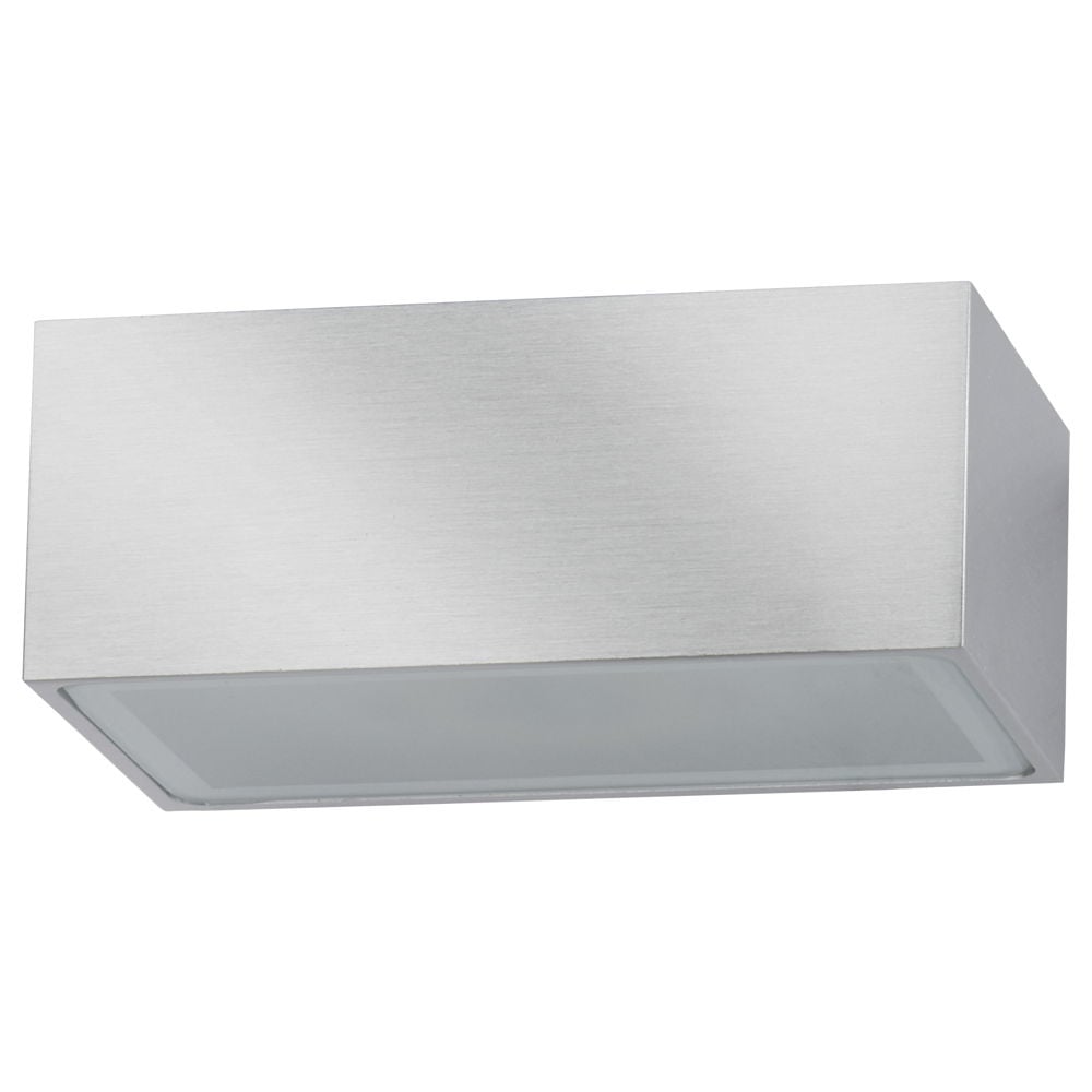 famlights | LED Wandleuchte Eindhoven Aluminium in Silber 130 mm