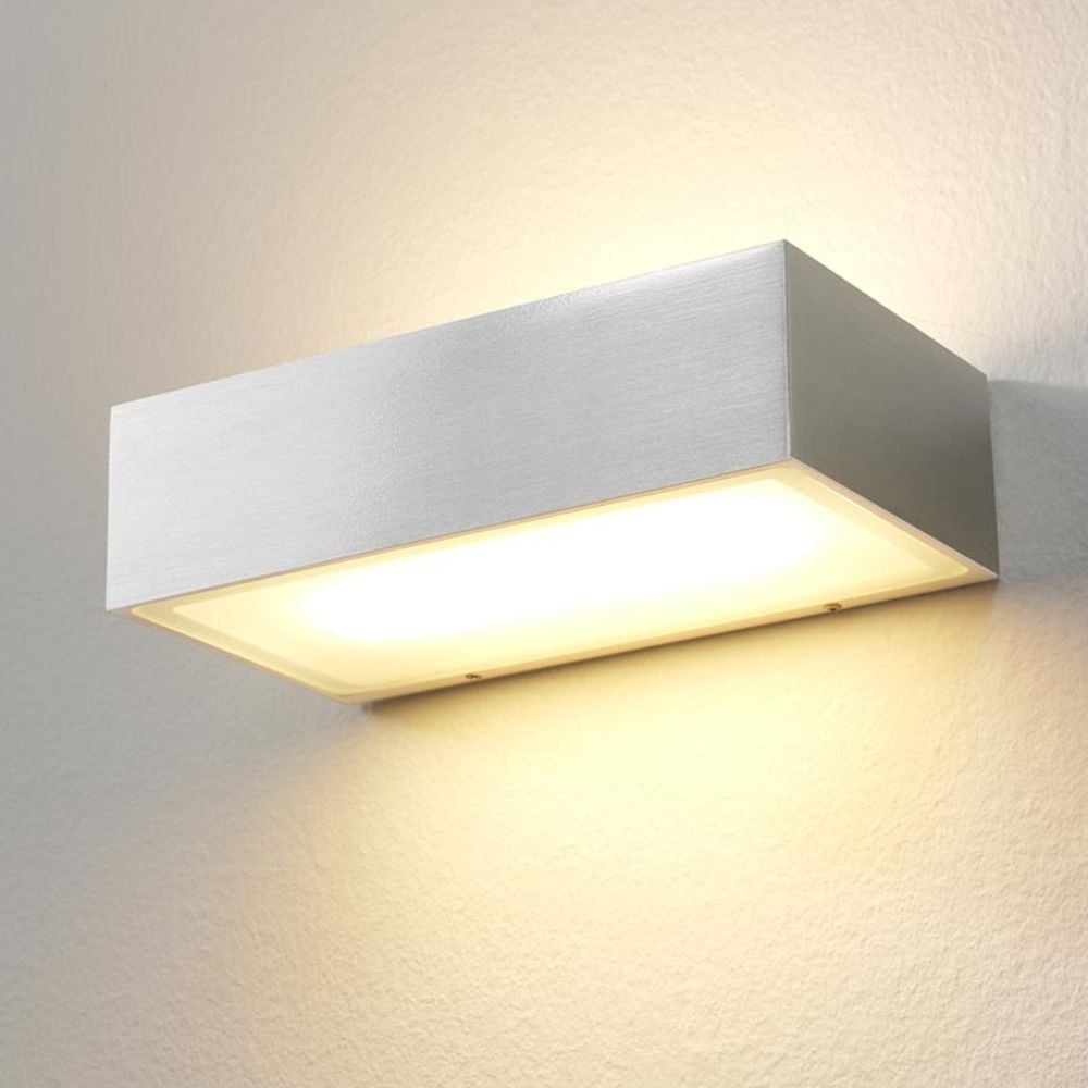 famlights | LED Wandleuchte Eindhoven Aluminium in Silber 2x 720lm 182 mm