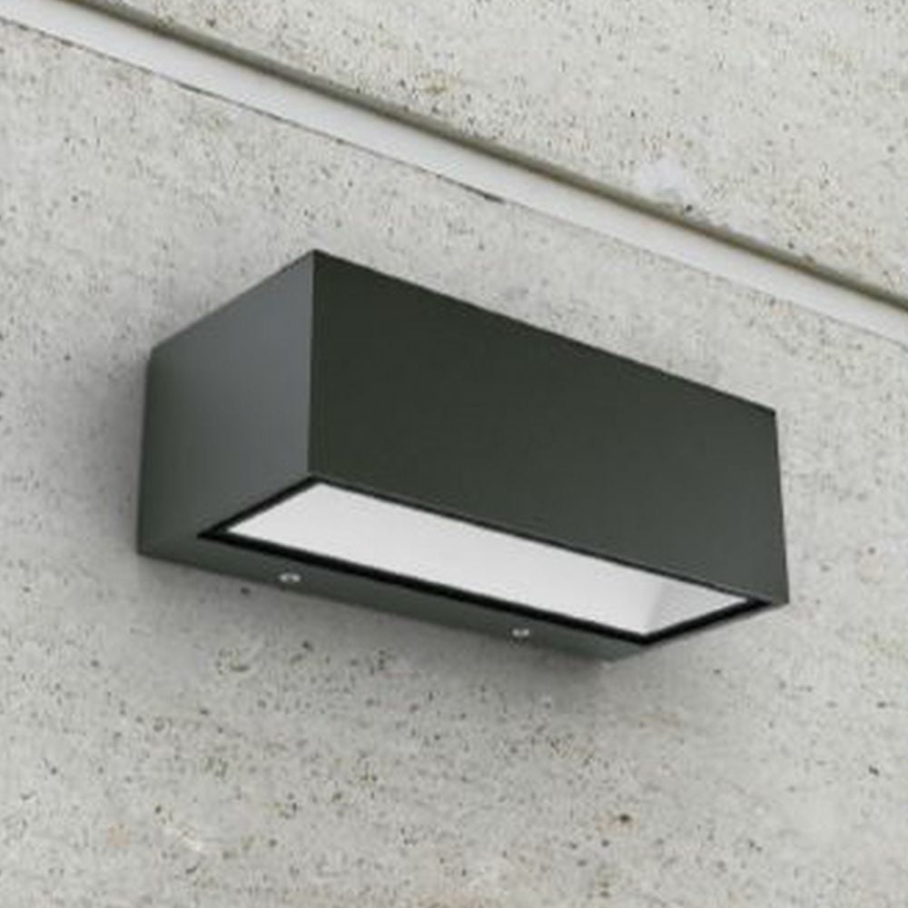 LED Auenwandleuchte Gemini in Anthrazit Up- And Downlight 4000K 85x103x220mm