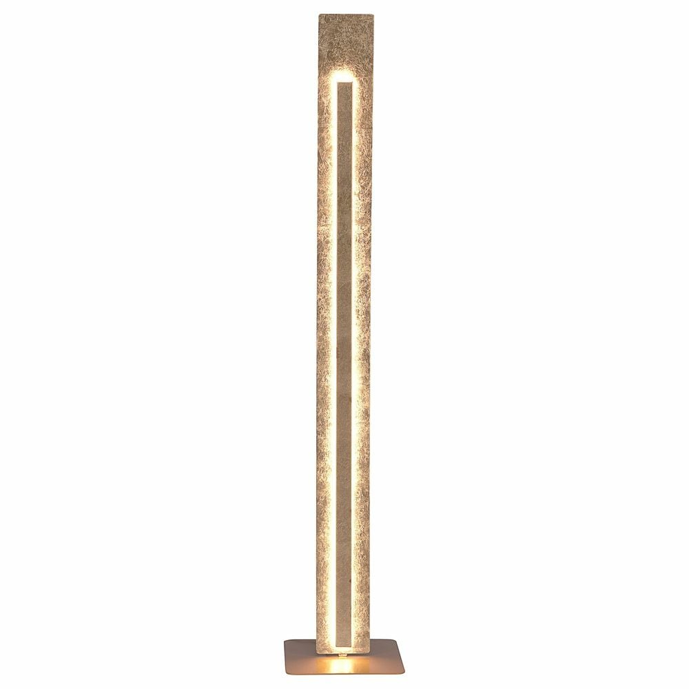 LED Stehleuchte Nevis aus Metall in Gold 1410 mm