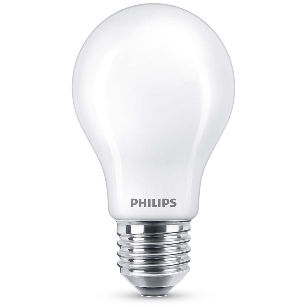 Philips LED Lampe ersetzt 60W, E27 Standardform A60, wei, warmwei, 806 Lumen, nicht dimmbar, 1er Pack