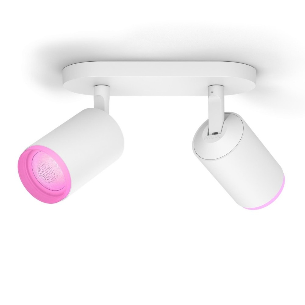 Philips Hue Bluetooth White & Color Ambiance Spot Fugato in Wei 2x 5,7W 700lm GU10