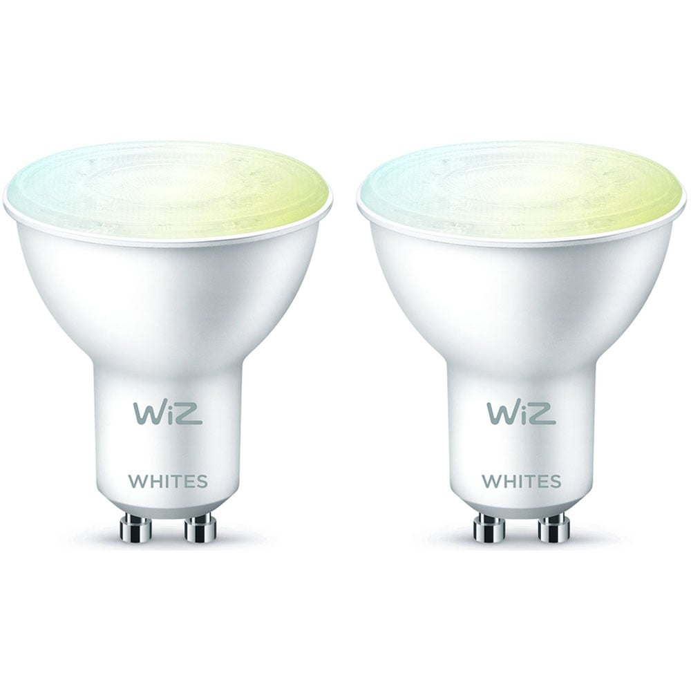 WiZ LED Smart Leuchtmittel in Wei GU10 4,7W 400lm 2700-6500K 2er-Pack