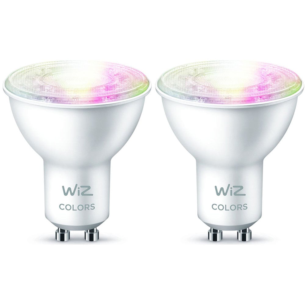 WiZ LED Smart Leuchtmittel RGBW in Wei GU10 4,7W 400lm 2er-Pack