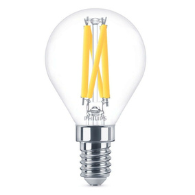 Philips LED Lampe ersetzt 60W, E14 Tropfenform P45, klar,...