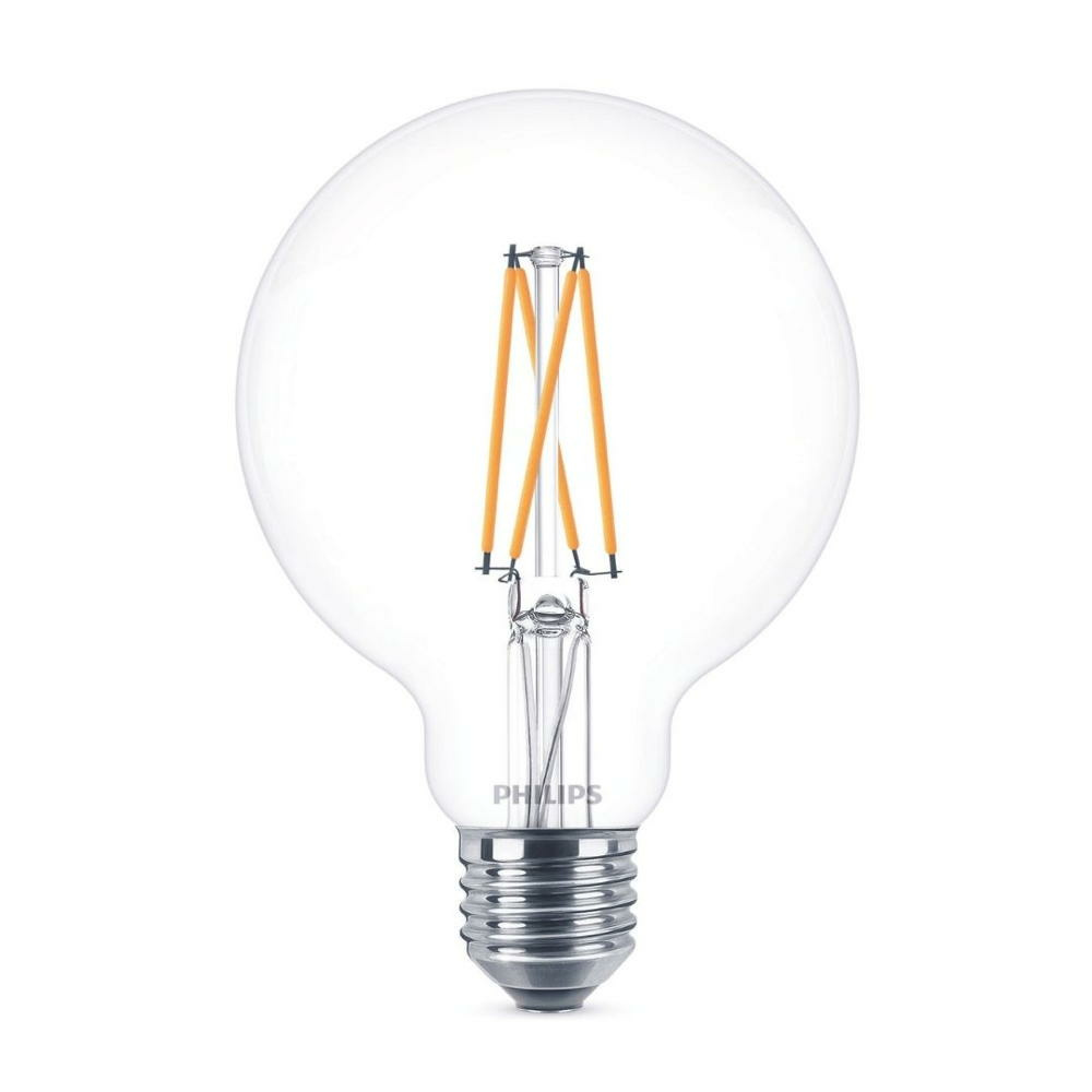 Philips LED Lampe ersetzt 60 W, E27 Globe G93, klar, warmwei, 810 Lumen, dimmbar, 1er Pack