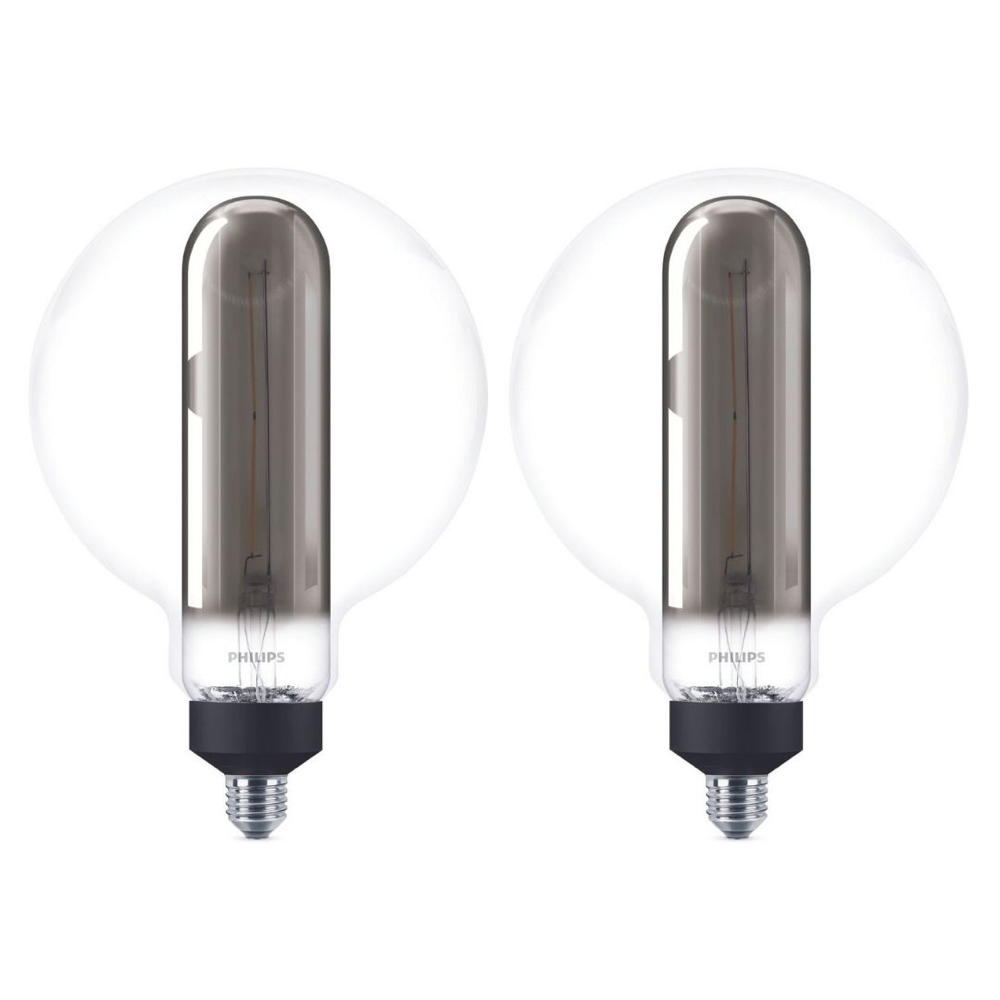 Philips LED Lampe ersetzt 25W, E27, grau, warmwei, 200 Lumen, dimmbar, 2er Pack