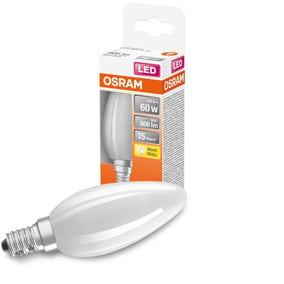 Osram LED Lampe ersetzt 60W E14 Kerze - B35 in Wei...