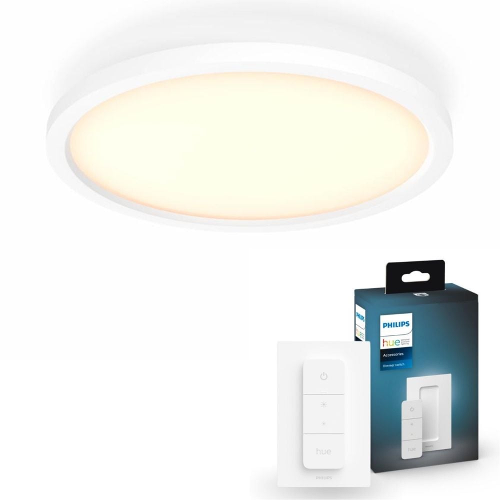 LED Philips Hue Panel White Ambiance Aurelle in Wei 21W 2450lm inkl. Dimmschalter