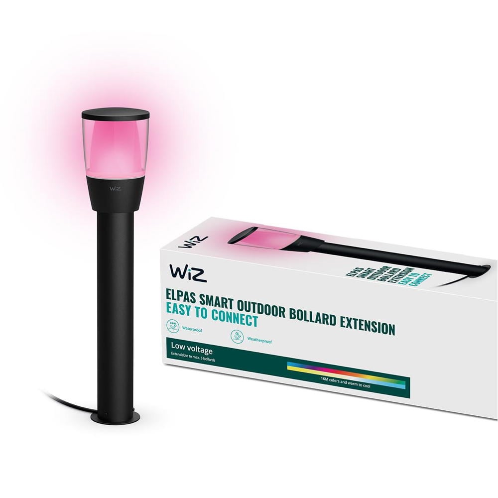 WiZ LED Wegeleuchte RGBW Bollard in Schwarz 4,8W 300lm IP65 Erweiterung