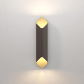 LED Wandleuchte Ako in Bronze und Gold 2x 7,95W 483lm